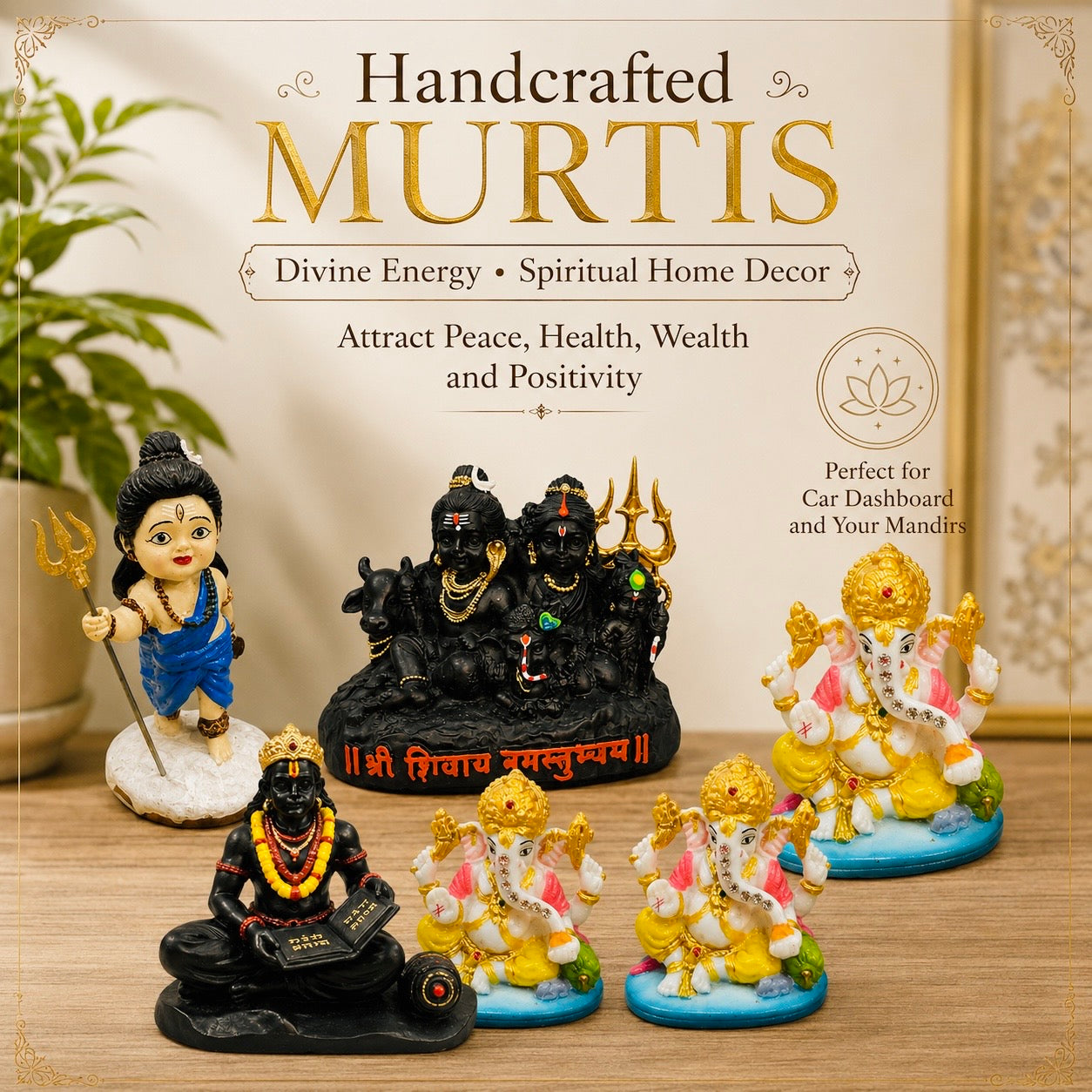 Shiv Parivar Car Dashboard Idol🕉️