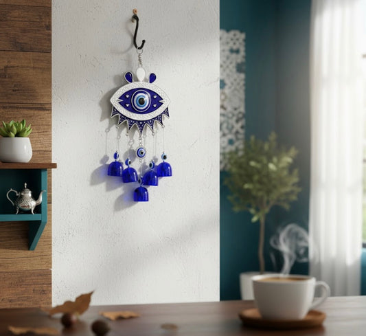 Anti Nazar Evil Eye Wind Chimes β Dharmic Glow