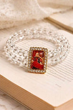Guru ji Clear Quartz Bracelet - Dharmic Glow