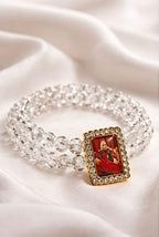 Guru ji Clear Quartz Bracelet - Dharmic Glow