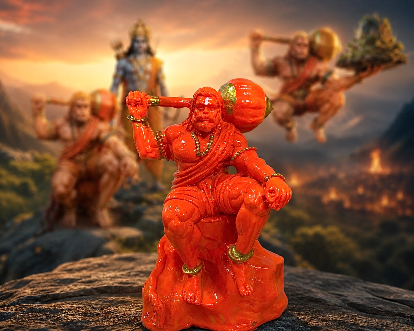 Pavanputra Veer Gadhadhari Hanuman Idol