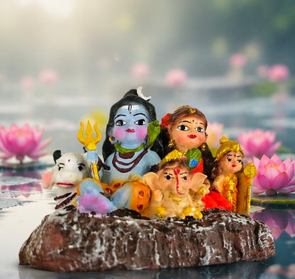Shiv Parivar Car Dashboard Idol🕉️