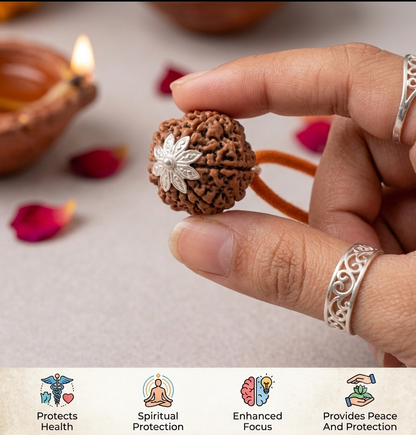 5 Mukhi Rudraksh Locket 🕉️