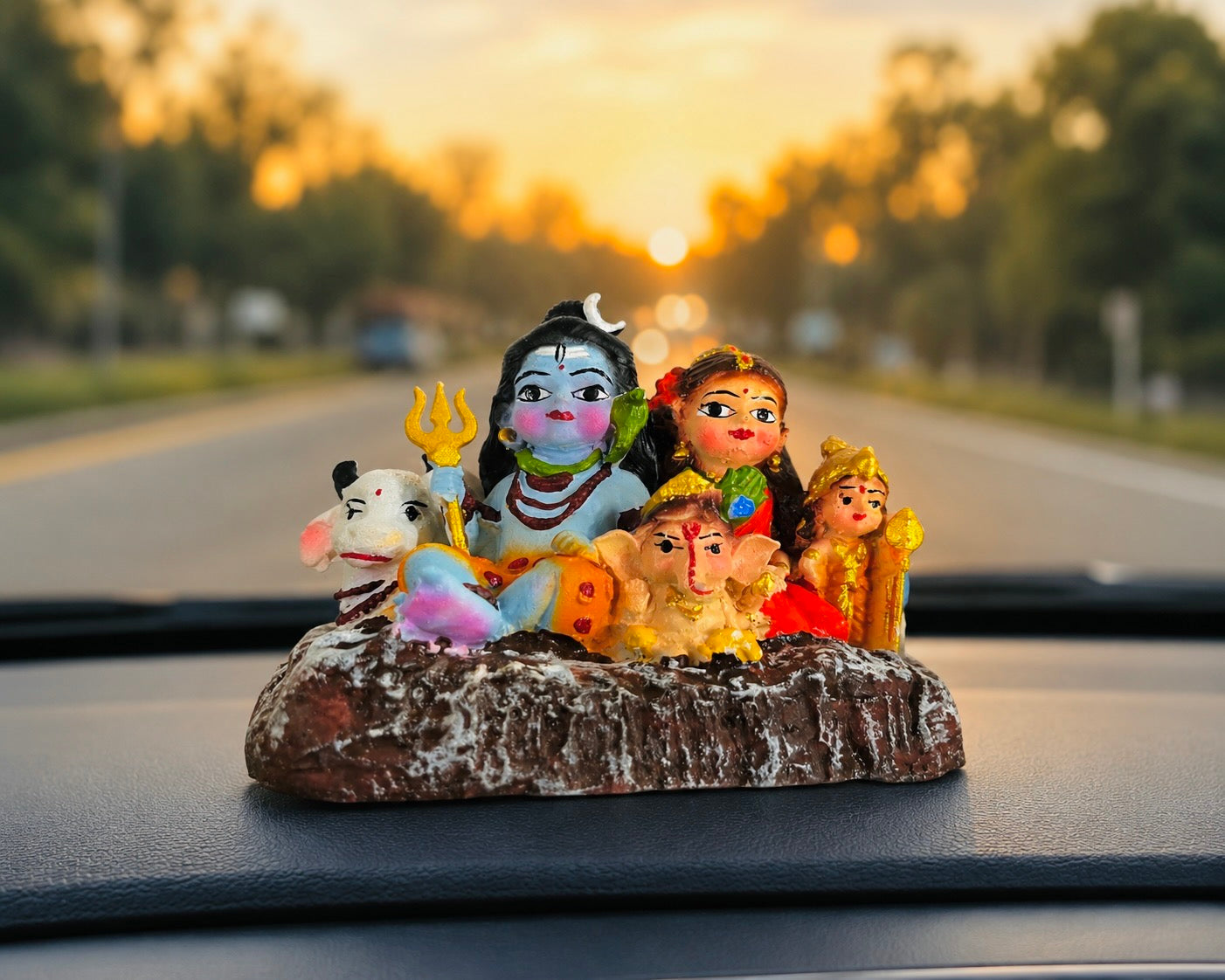 Shiv Parivar Car Dashboard Idol🕉️