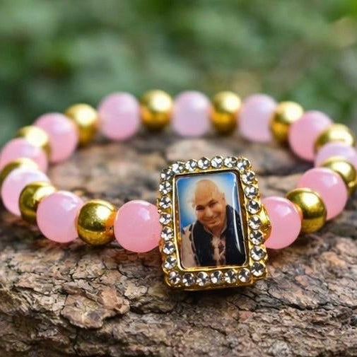 Guru Ji Love Rose Quartz Bracelet – Dharmic Glow