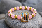 Guru Ji Love Rose Quartz Bracelet – Dharmic Glow