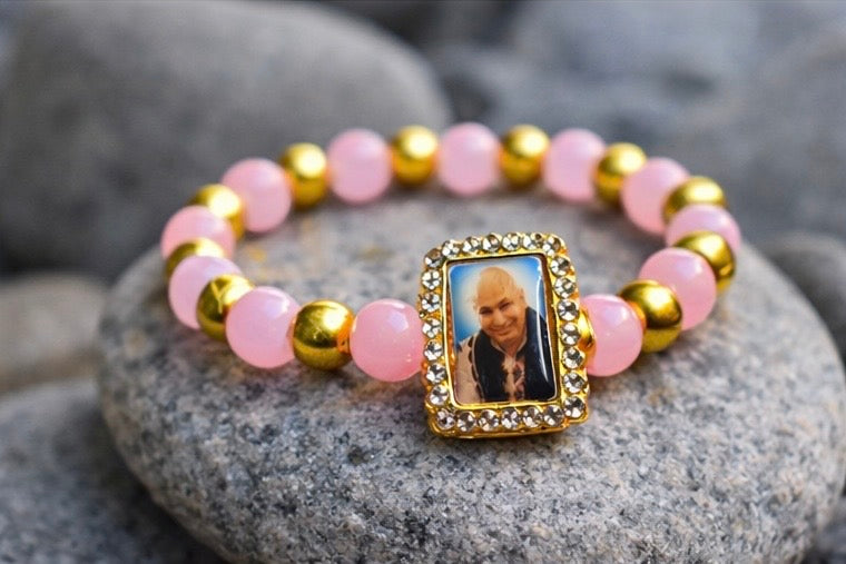 Guru Ji Love Rose Quartz Bracelet – Dharmic Glow