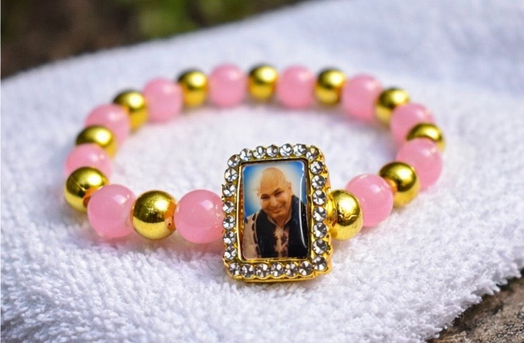 Guru Ji Love Rose Quartz Bracelet – Dharmic Glow