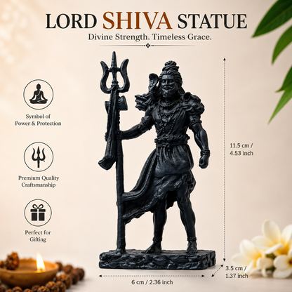 Shiva The Protector | Standing Mahadev Idol