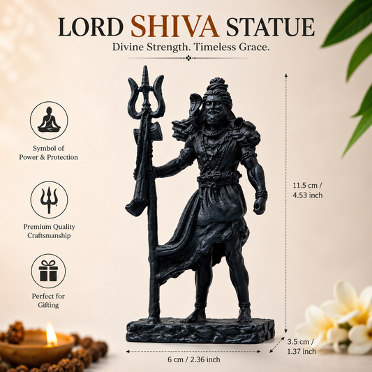 Shiva The Protector | Standing Mahadev Idol
