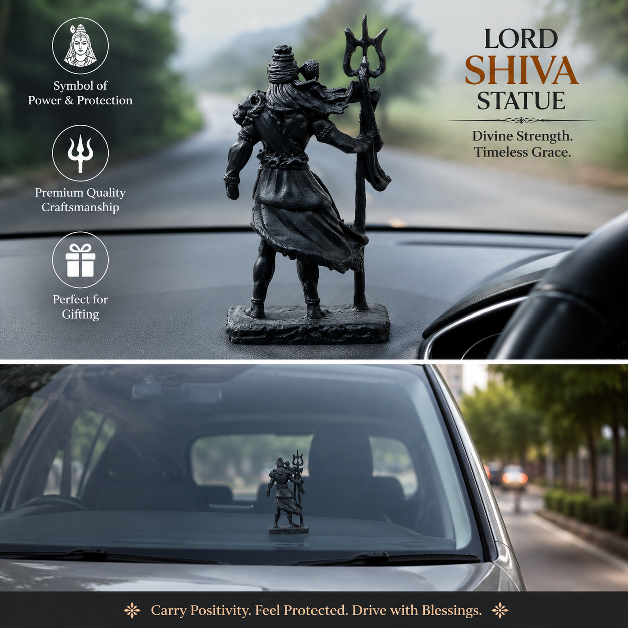 Shiva The Protector | Standing Mahadev Idol