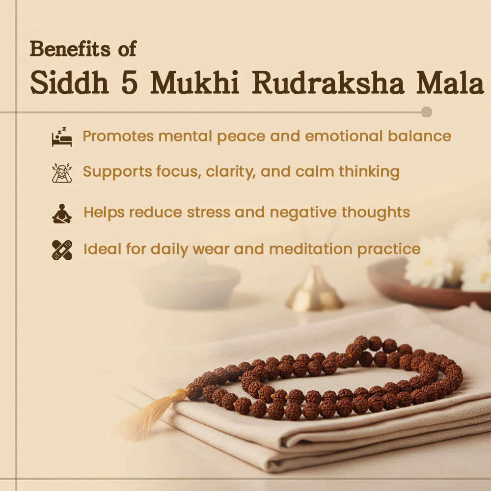 5 Mukhi Rudrakash Mala