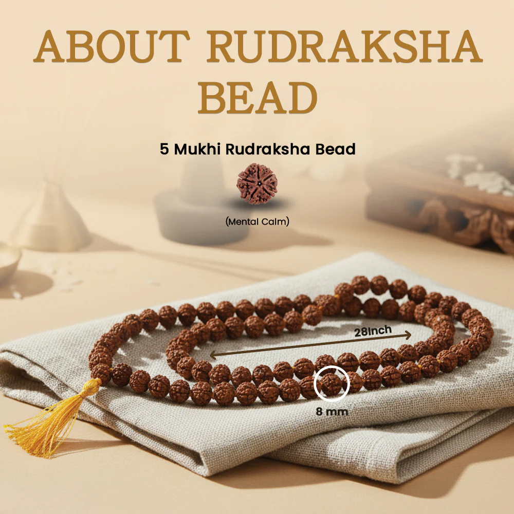 5 Mukhi Rudrakash Mala