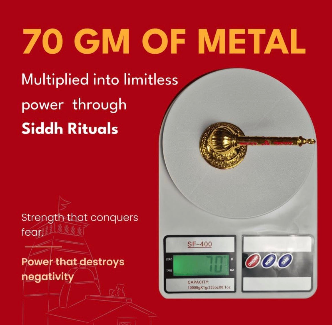 Hanuman Gadha for Pooja - Dharmic Glow