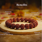 Mahalaxmi Siddh 7 Mukhi Rudraksh Bracelet - Dharmic Glow