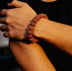 Mahalaxmi Siddh 7 Mukhi Rudraksh Bracelet - Dharmic Glow