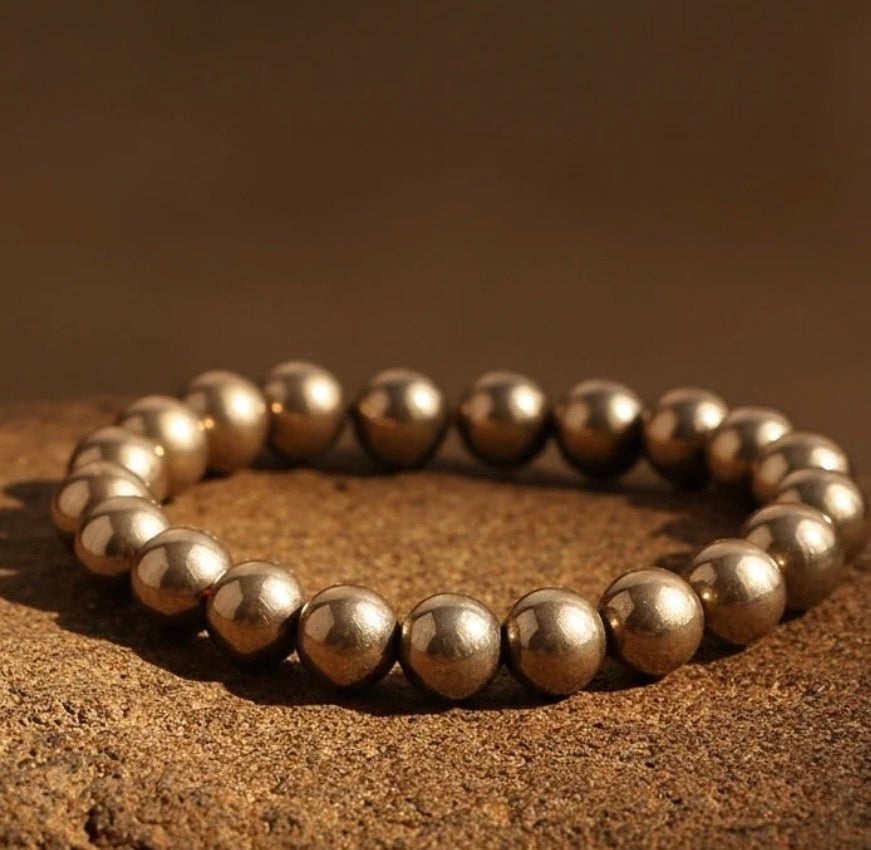 Original Raw Pyrite Bracelet – Dharmic Glow
