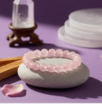 Rose Quartz Stone Bracelet – Dharmic Glow