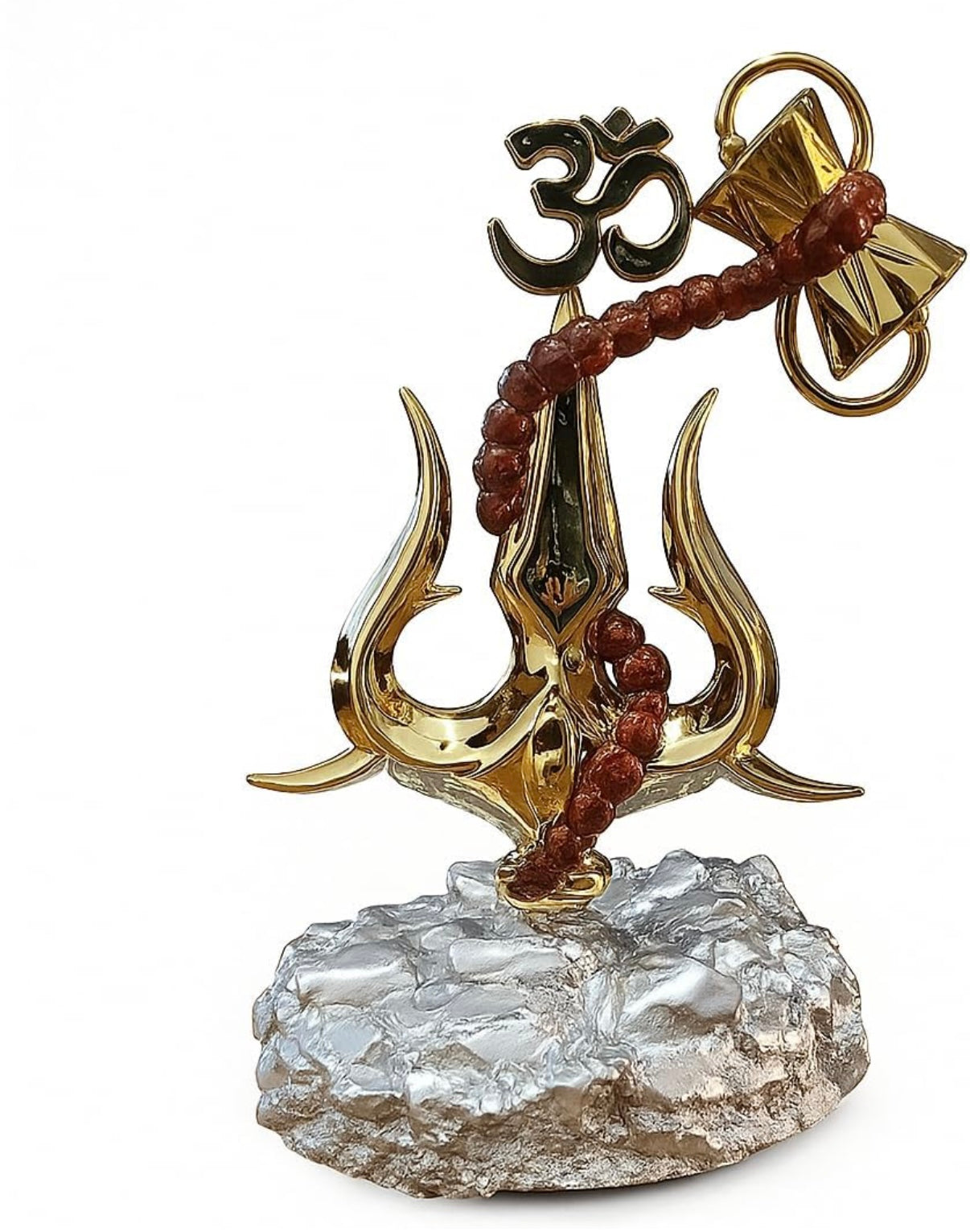 Shiv Trishul with Damru Idol – Dharmic Glow