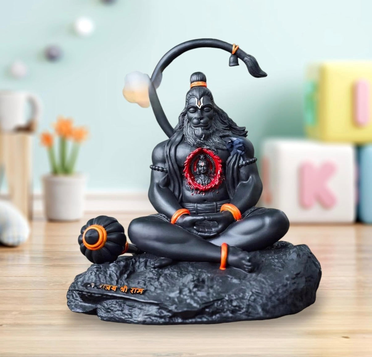 Hanuman Idol (Ramlalla in Heart) – Dharmic Glow