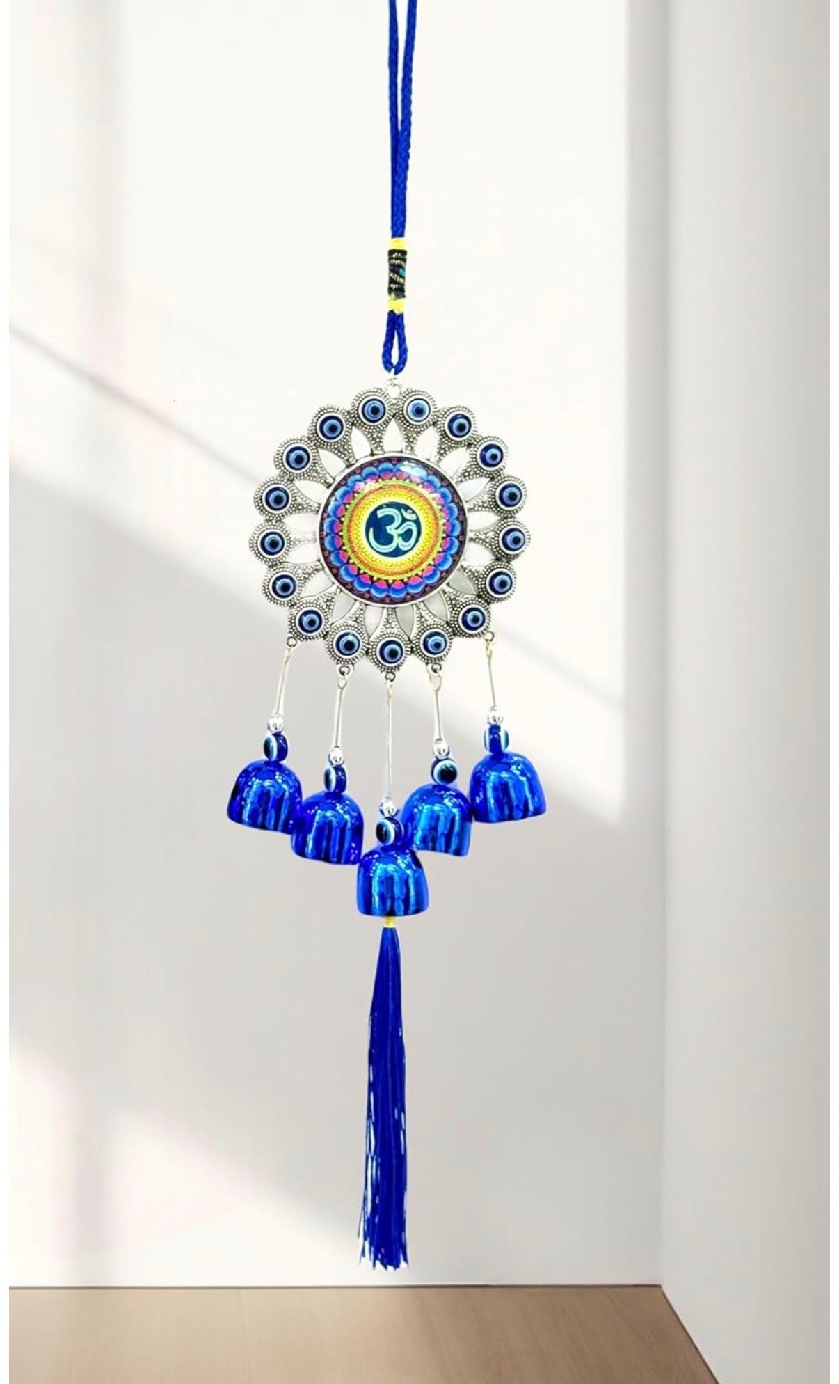 Om Namah Peace Evil Eye Wind Chimes – Dharmic Glow