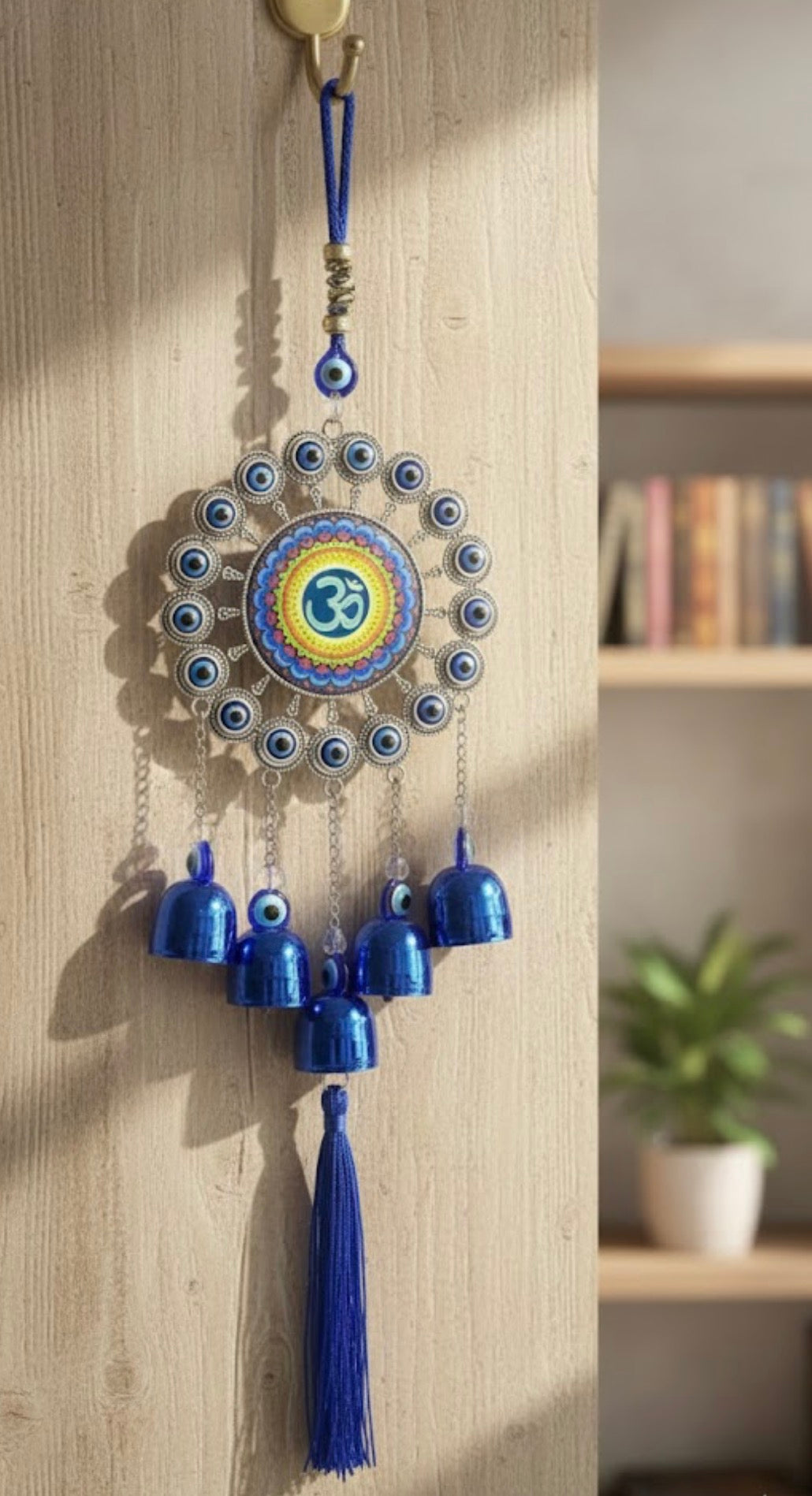 Om Namah Peace Evil Eye Wind Chimes – Dharmic Glow