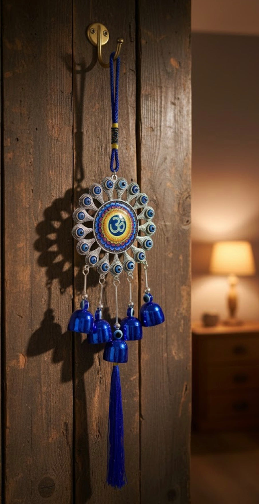Om Namah Peace Evil Eye Wind Chimes – Dharmic Glow