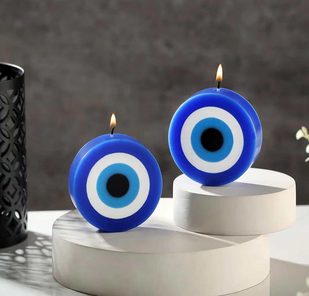 Evil Eye Candles Circle – Dharmic Glow