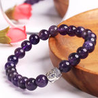 Amethyst Buddha Bracelet – Dharmic Glow