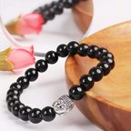 Black Tourmaline Buddha Bracelet – Dharmic Glow
