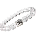 Clear Quartz Buddha Bracelet – Dharmic Glow