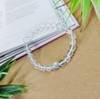 Clear Quartz Buddha Bracelet – Dharmic Glow