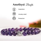 Amethyst Buddha Bracelet – Dharmic Glow