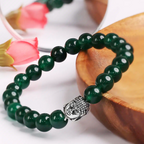 Green Jade Buddha Bracelet – Dharmic Glow