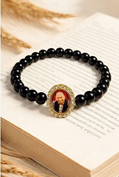 Guru Ji Black Tourmaline Bracelet – Dharmic Glow