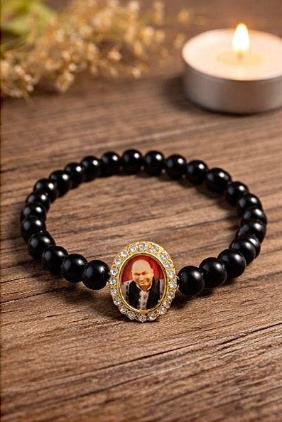 Guru Ji Black Tourmaline Bracelet – Dharmic Glow